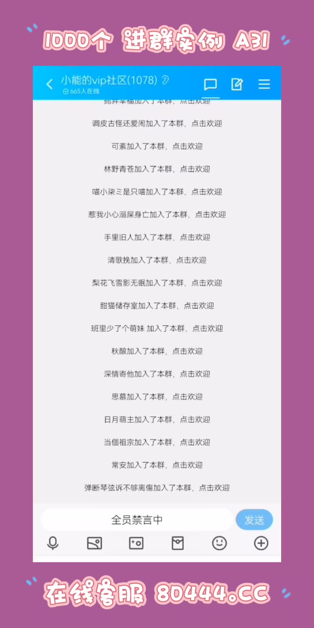 QQ群僵尸粉1000人群实例A31